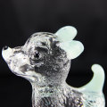 Weit verbreitete hochwertige facettierte klare Hundekristalldekoration für Geburtstagstag